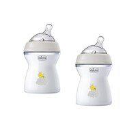 Pack 2 Biberones Chicco Naturalfeeling 250ml 2m+ Unisex Gris