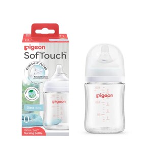 Foto 2 | Foto 2 | Pack 2 Biberones Pigeon Softouch 160ml De Vidrio Anticólicos Tetina Silicona 0m+ Bebé