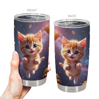 Foto 4 | Foto 4 | Taza De Viaje Oasisdream Vaso De 600 Ml Con Estampado De Gatos - Venta Internacional.