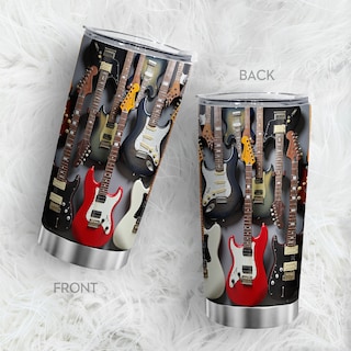 Foto 1 | Foto 1 | Taza De Café Travel Tumbler Oasisdream De 600 Ml Con Estampado De Guitarra - Venta Internacional.
