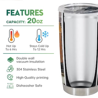 Foto 4 | Foto 4 | Taza De Café Travel Tumbler Oasisdream De 600 Ml Con Estampado De Guitarra - Venta Internacional.