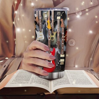 Foto 6 | Foto 6 | Taza De Café Travel Tumbler Oasisdream De 600 Ml Con Estampado De Guitarra - Venta Internacional.