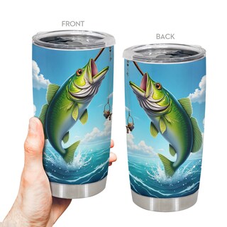 Foto 1 | Foto 1 | Taza De Café Tumbler Oasisdream De 600 Ml Con Estampado De Peces - Venta Internacional.