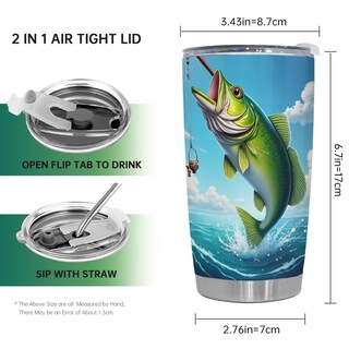 Foto 2 | Foto 2 | Taza De Café Tumbler Oasisdream De 600 Ml Con Estampado De Peces - Venta Internacional.
