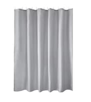 Cortina De Ducha Con Ganchos 180x180cm Impermeable Modelo Plateado