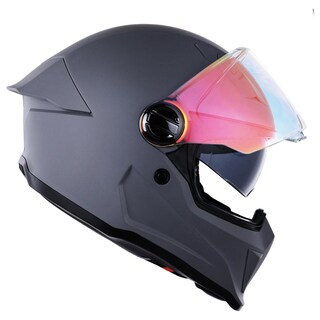 Foto 6 | Foto 6 | Casco Roda Astro Gris Mate Mica Roja Cerrado Svs Gris