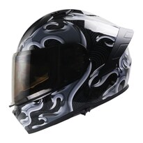 Casco Roda Drift Negro Chrome Cerrado Mica Humo Svs Negro