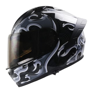 Foto 1 | Foto 1 | Casco Roda Drift Negro Chrome Cerrado Mica Humo Svs Negro