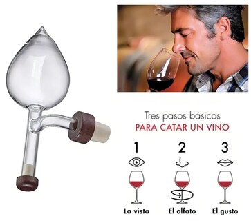 Foto 3 | Foto 3 | Aireador De Vinos Xtellar Oxigenador Vidrio Decantador Gota Cristal Decantador Vino