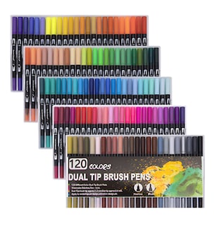 Foto 1 | Foto 1 | 120 Colores Plumones Xtellar Doble Punta Pencil