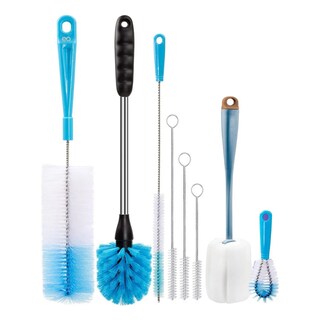 Foto 1 | Foto 1 | Set De 8 Cepillos De Limpieza Botellas Termos Bote Biberones Eo Safe Imports Esi-23192 Multicolor