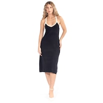 Vestido Forever 21 Tejido De Tirantes Slim Fit Para Mujer