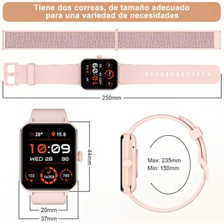 Foto 3 | Foto 3 | Smartwatch Xtellar Deportivo Ip68 Rosa