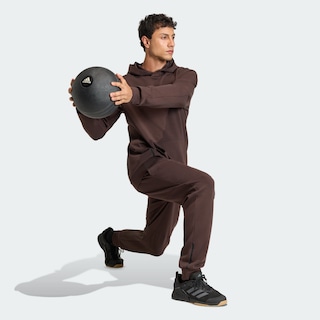 Foto 6 | Foto 6 | Sudadera Con Gorro Diseñada Para El Entrenamiento Adidas Café Hombre