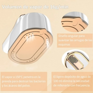 Foto 3 | Foto 3 | Plancha De Vapor Portátil Xtellar Blanco Para Ropa De 1000w