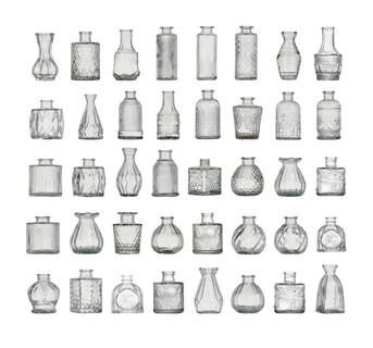 Foto 1 | Foto 1 | Juego De 40 Floreros Jarrones Xtellar De Vidrio Cristal Transparente