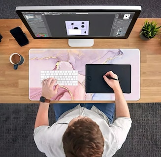 Foto 3 | Foto 3 | Mouse Pad Xtellar Gamer Alfombrilla Ratón 80x30cm Profesional Color Color Rosa Pálido