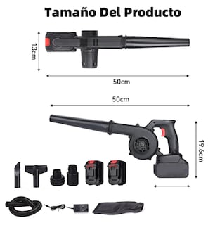 Foto 3 | Foto 3 | Soplador De Aire Xtellar Negro Eléctrica Inalambrica Aspiradora 2 Baterias