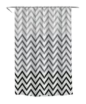 Cortina De Baño Xtellar Antimoho Gris Blanco