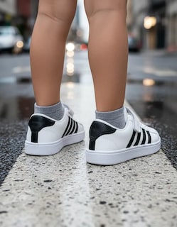 Foto 3 | Foto 3 | Tenis Deportivos Blancos Con Rayas Negras