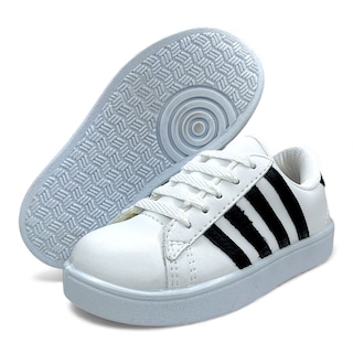 Foto 6 | Foto 6 | Tenis Deportivos Blancos Con Rayas Negras