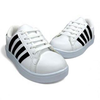 Foto 8 | Foto 8 | Tenis Deportivos Blancos Con Rayas Negras