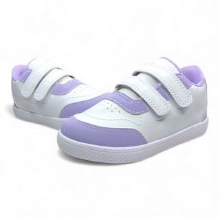 Foto 7 | Foto 7 | Tenis Infantil Con Velcro Blanco Y Lila