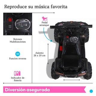 Foto 3 | Foto 3 | Carro Montable Eléctrico Moto Cuatrimoto Nino Tek-388