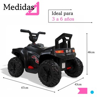 Foto 5 | Foto 5 | Carro Montable Eléctrico Moto Cuatrimoto Nino Tek-388