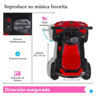 Foto 4 | Foto 4 | Carro Montable Eléctrico Moto Cuatrimoto Nino Tek-388