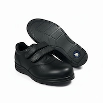 Zapato Big Apple 310 W Negro Institucional Mujer Piel Suave