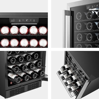 Foto 2 | Foto 2 | Frigobar/enfriador De Vinos Hisense Hws054b1asd Negro Capacidad 54 Botellas/164 Latas