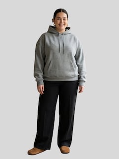 Foto 2 | Foto 2 | Sudadera Oversize Cómoda Versátil Sud-1021 Gris Oscuro Capucha Y Bolsillo Frontal Para Mujer