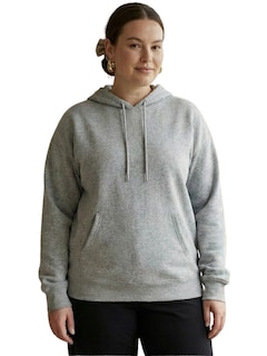 Foto 1 | Foto 1 | Sudadera Oversize Cómoda Versátil Sud-1021 Gris Claro Capucha Y Bolsillo Frontal Para Mujer