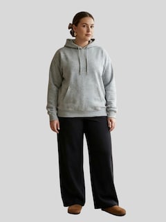 Foto 6 | Foto 6 | Sudadera Oversize Cómoda Versátil Sud-1021 Gris Claro Capucha Y Bolsillo Frontal Para Mujer