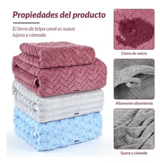 Foto 2 | Foto 2 | Juego Belug De Toallas Baño Completo 4pcs Grande Suaves Multicolor