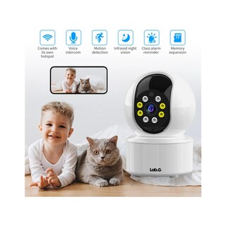 Foto 2 | Foto 2 | 1080p Hd Wifi Monitor De Bebé Lab.g Con Visión Nocturna Y Audio Blanco