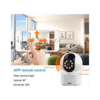 Foto 3 | Foto 3 | 1080p Hd Wifi Monitor De Bebé Lab.g Con Visión Nocturna Y Audio Blanco