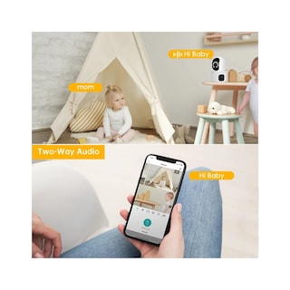 Foto 4 | Foto 4 | 1080p Hd Wifi Monitor De Bebé Lab.g Con Visión Nocturna Y Audio Blanco