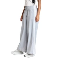 Pants Essentials 3 Franjas Lifestyle Parachute Tejido Adidas Gris Mujer