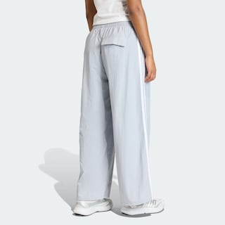 Foto 3 | Foto 3 | Pants Essentials 3 Franjas Lifestyle Parachute Tejido Adidas Gris Mujer