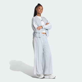 Foto 6 | Foto 6 | Pants Essentials 3 Franjas Lifestyle Parachute Tejido Adidas Gris Mujer