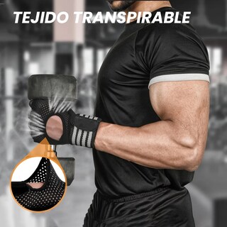 Foto 5 | Foto 5 | Guantes Lab.g Gym Tacticos Pesas Crossfit Hombre Talla G Negro