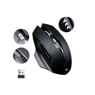 Foto 2 | Foto 2 | Mouse Inalámbrico Bluetooth Recargable Eo Safe Imports Esi-23217 Negro