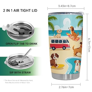 Foto 2 | Foto 2 | Taza De Viaje Oasisdream Vaso De Acero Inoxidable 600 Ml Con Tapa - Venta Internacional.