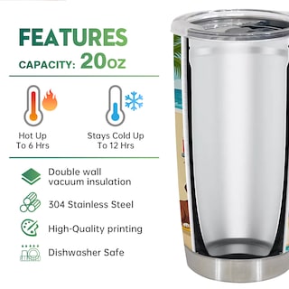 Foto 4 | Foto 4 | Taza De Viaje Oasisdream Vaso De Acero Inoxidable 600 Ml Con Tapa - Venta Internacional.