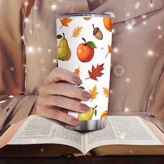 Foto 6 | Foto 6 | Taza De Café Tumbler Oasisdream De 600 Ml Con Estampado De Frutas - Venta Internacional.