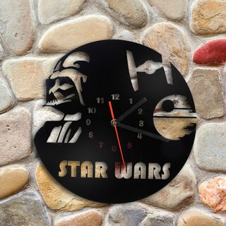 Foto 2 | Foto 2 | Reloj De Pared Anakins Darths Vaders Con Disco De Vinilo Anime De 30 Cm - Venta Internacional.