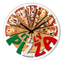 Reloj De Pared Con Estampado De Pizza De Anime Silencioso No Hace Tictac 29 5 Cm - Venta Internacional.