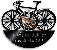 Disco De Vinilo De Pared De Anime La Vida Es Mejor En Bicicleta - Venta Internacional.